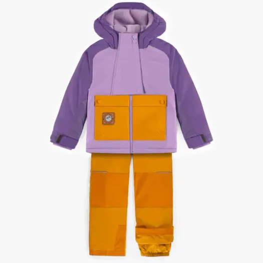 Two-Pieces Snowsuit Purple and Yellow...