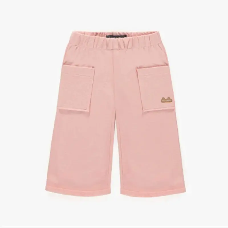 Wide Fit Pink Pants In French Terry, Baby