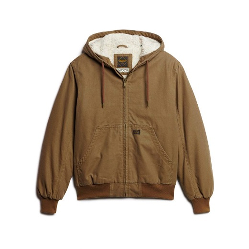 Vintage Workwear Hooded Bomber