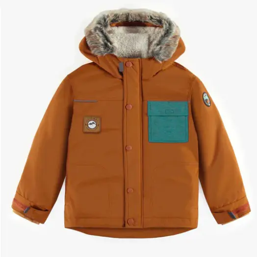 Snowsuit 3 In 1 Copper-Brown And Teal, Child