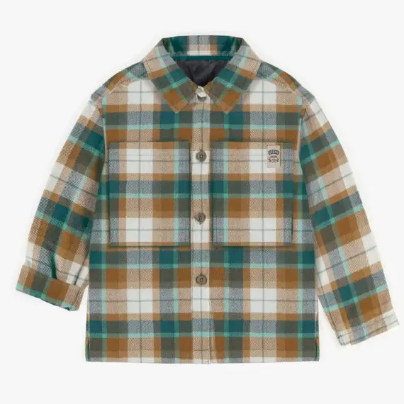 Green And Brown Plaid Shirt In Flanne...